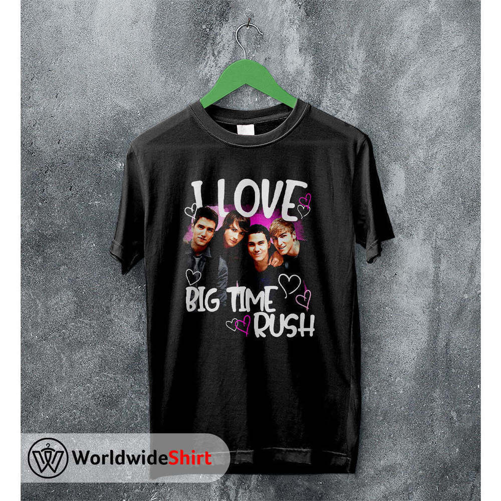 Big Time Rush I Love Graphic Pop Band Music Fan Art Album T-Shirt 05